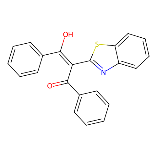 2-(1,3-Benzothiazol-2-yl)-3-hydroxy-1,3-diphenylprop-2-en-1-one structure