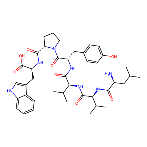 Leu-Val-Val-Tyr-Pro-Trp structure