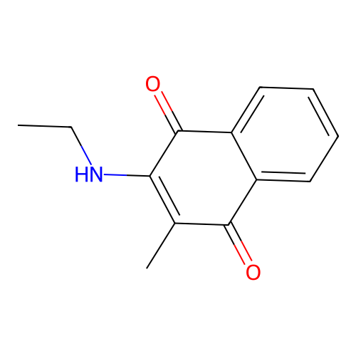 2-(Ethylamino)-3-methylnaphthalene-1,4-dione structure