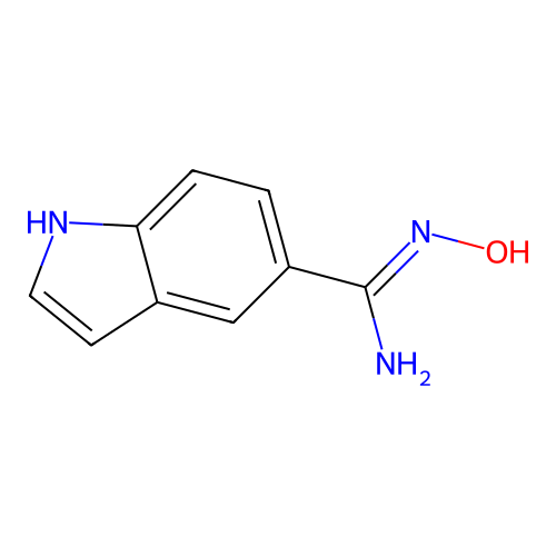 N'-hydroxy-1H-indole-5-carboximidamide structure
