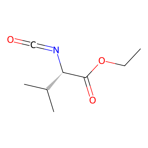 ethyl (2S)-2-isocyanato-3-methylbutanoate structure