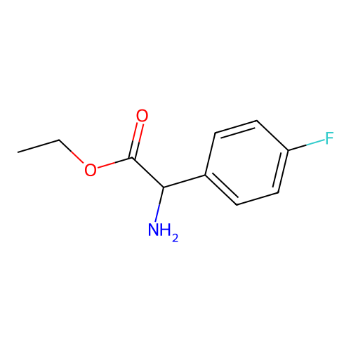 Ethyl 2-amino-2-(4-fluorophenyl)acetate structure