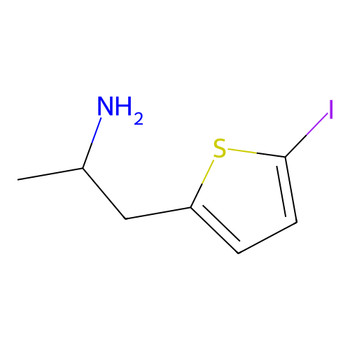 2-(2-Aminopropyl)-5-iodothiophene structure