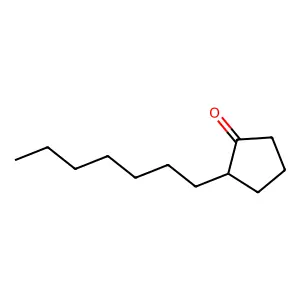 2-Heptylcyclopentanone structure