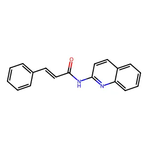 (E)-3-苯基-N-(喹啉-2-基)丙-2-烯酰胺 structure