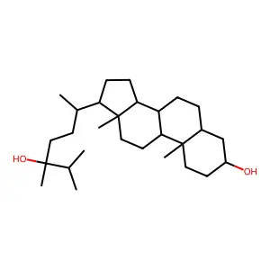 Ergostan-3,24-diol structure