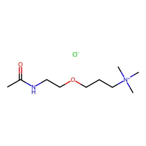 3-(2-acetamidoethoxy)propyl-trimethyl-azanium Chloride structure