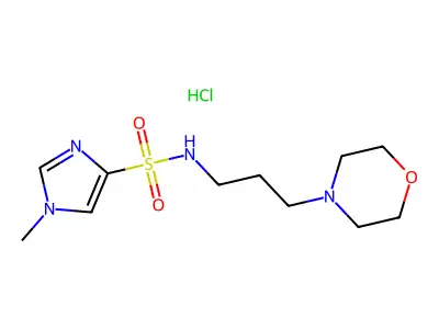 N-(3-Morpholinopropyl)-1-methyl-4-imidazolesulfonamide hydrochloride structure