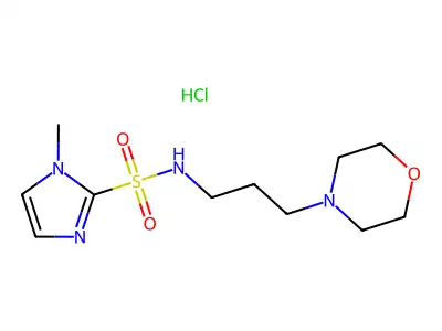 N-(3-Morpholinopropyl)-1-methyl-2-imidazolesulfonamide hydrochloride structure