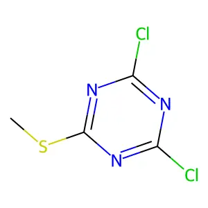 1,3,5-Triazine, 2,4-dichloro-6-(methylthio)- structure