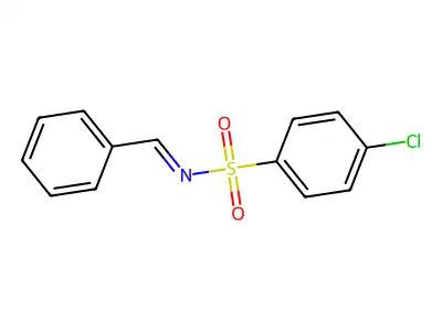 N-benzylidene-4-chlorobenzenesulfonamide structure