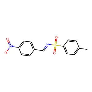 N-(4-nitrobenzylidene)toluene-p-sulphonamide structure