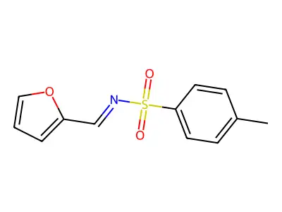 N-[(1E)-(furan-2-yl)methylidene]-4-methylbenzene-1-sulfonamide structure