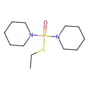 Phosphinothioic acid, di-1-piperidinyl-, S-ethyl ester structure