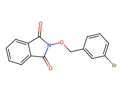 2-[(3-Bromophenyl)methoxy]isoindole-1,3-dione structure
