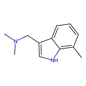 Indole, 3-((dimethylamino)methyl)-7-methyl- structure