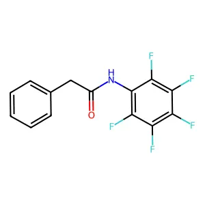 Benzeneacetamide, N-(pentafluorophenyl)- structure
