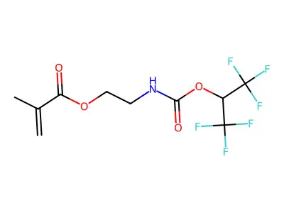 2-(1,1,1,3,3,3-Hexafluoropropan-2-yloxycarbonylamino)ethyl 2-methylprop-2-enoate structure