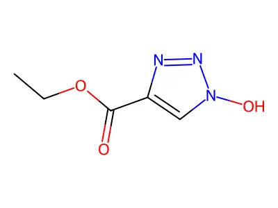 Ethyl 1-hydroxy-1H-1,2,3-triazole-4-carboxylate structure