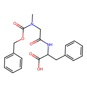 2-[[2-[Methyl(phenylmethoxycarbonyl)amino]acetyl]amino]-3-phenylpropanoic acid structure