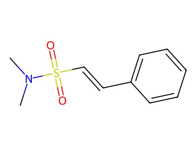 N,N-dimethyl-2-phenylethenesulfonamide structure