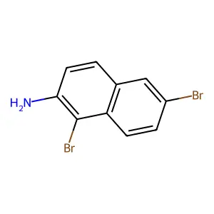 1,6-Dibromonaphthalen-2-amine structure