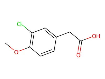 2-(3-Chloro-4-methoxyphenyl)acetic acid structure