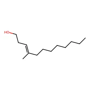 4-Methyldodec-3-en-1-ol structure