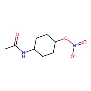 (4-乙酰氨基环己基)硝酸酯 structure