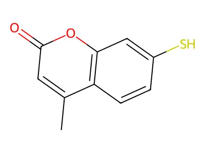 7-Mercapto-4-methylcoumarin structure