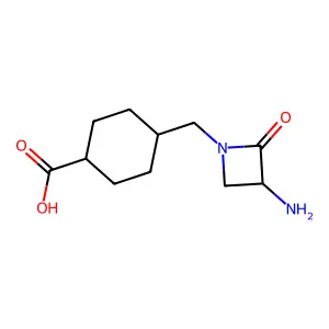 4-(3-Amino-2-oxoazetidinonyl-1)methylcyclohexanecarboxylic acid structure