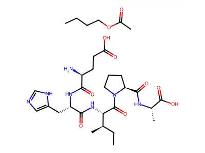 Glutamyl-histidyl-isoleucyl-prolyl-alanine structure