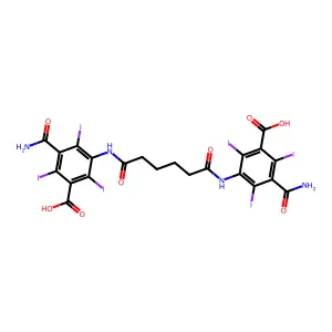 Isophthalamic acid, 5,5'-(tetramethylenebis(carbonylimino))bis(2,4,6-triiodo- structure