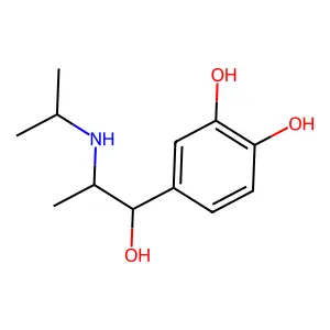 Norephedrine, 3,4-dihydroxy-N-isopropyl- structure