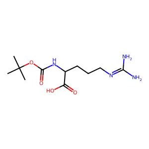N2-(tert-Butoxycarbonyl)-L-arginine structure