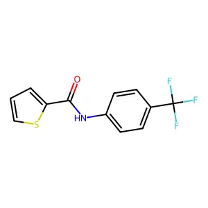 N-[4-(trifluoromethyl)phenyl]thiophene-2-carboxamide structure