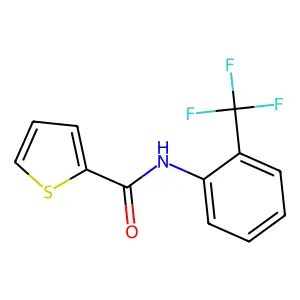 2-Thiophenecarboxamide, N-[2-(trifluoromethyl)phenyl]- structure