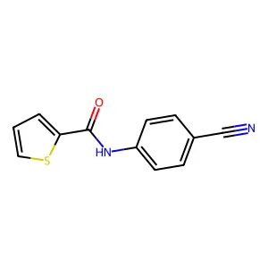 N-(4-cyanophenyl)thiophene-2-carboxamide structure