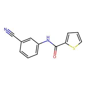 N-(3-Cyanophenyl)-2-thiophenecarboxamide structure
