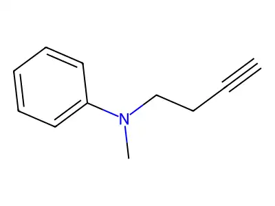 Benzenamine, N-3-butynyl-N-methyl- structure