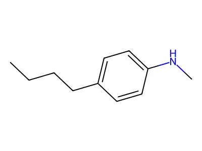 4-butyl-N-methylaniline structure