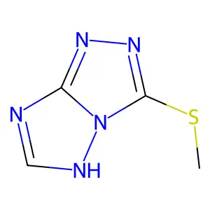 3-(Methylthio)-7H-(1,2,4)triazolo(4,3-b)(1,2,4)triazole structure