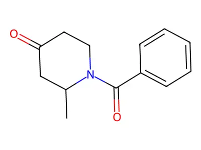 1-Benzoyl-2-methylpiperidin-4-one structure