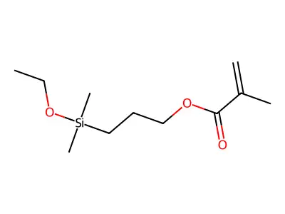 3-(Ethoxydimethylsilyl)propyl Methacrylate (stabilized with BHT) structure