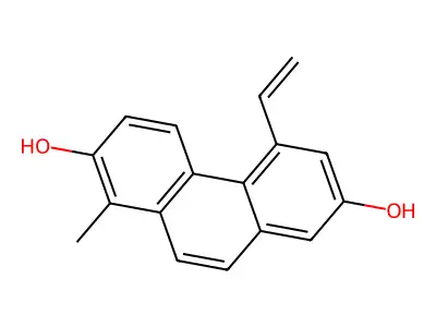 5-Ethenyl-1-methyl-2,7-phenanthrenediol structure