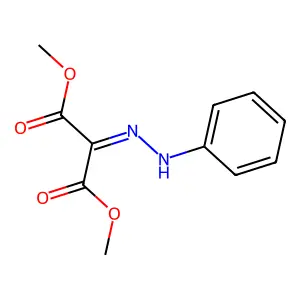Dimethyl (2-phenylhydrazinylidene)propanedioate structure