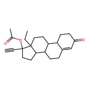 醋酸左炔诺孕酮 structure