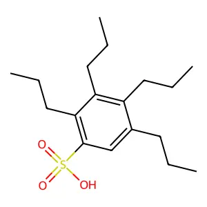 Benzenesulfonic acid, tetrapropyl- structure