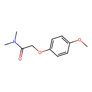 2-(4-methoxyphenoxy)-N,N-dimethylacetamide structure