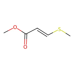 2-Propenoic acid, 3-(methylthio)-, methyl ester structure
